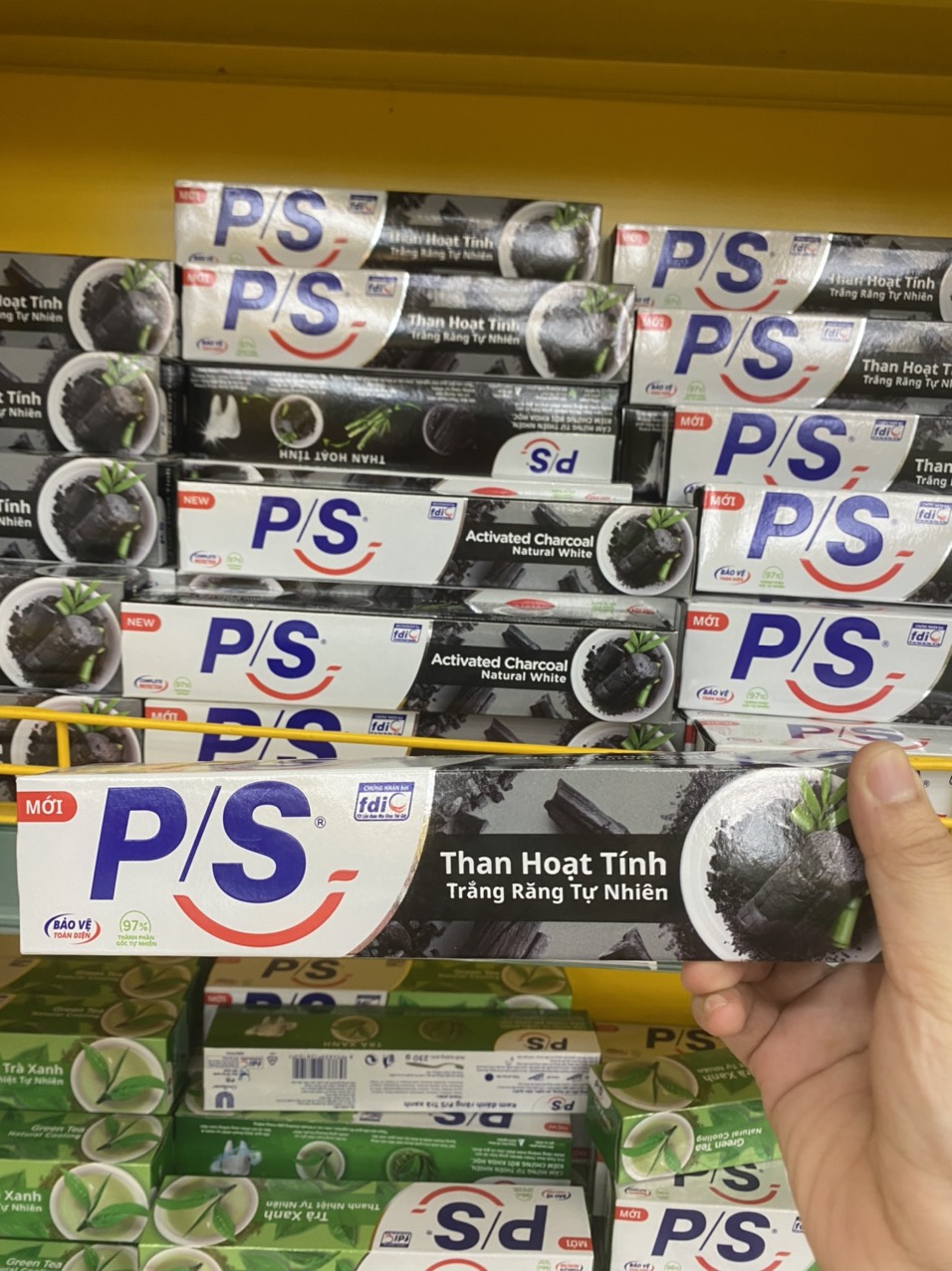 Kem đánh răng PS hương trà xanh 230g