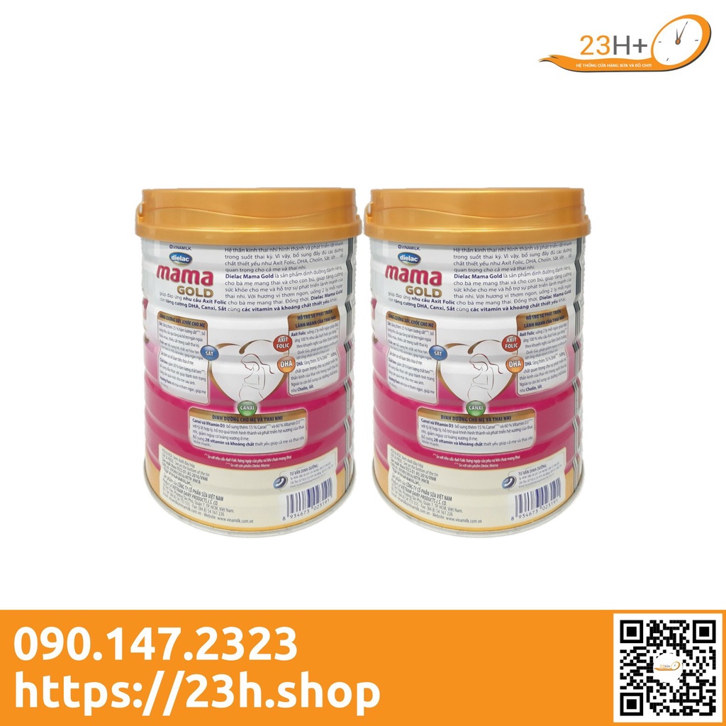 Sữa bột Dielac Mama Gold hương Vanilla 900g