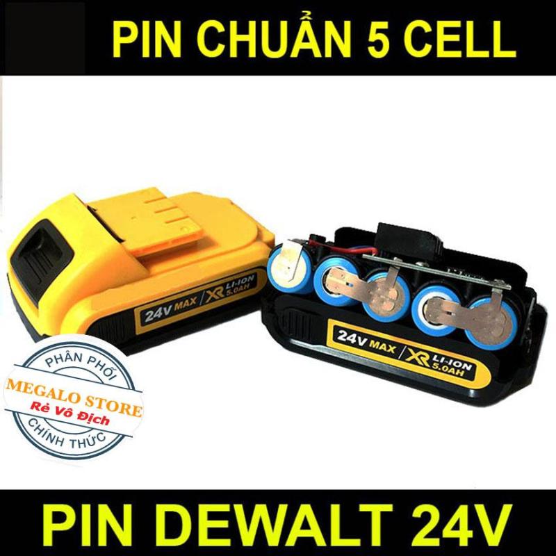 Pin Máy Dewalt Dùng cho khoan pin 26V 24V 21V 18V Pin Chuẩn 5 cell Bảo hành 6 tháng