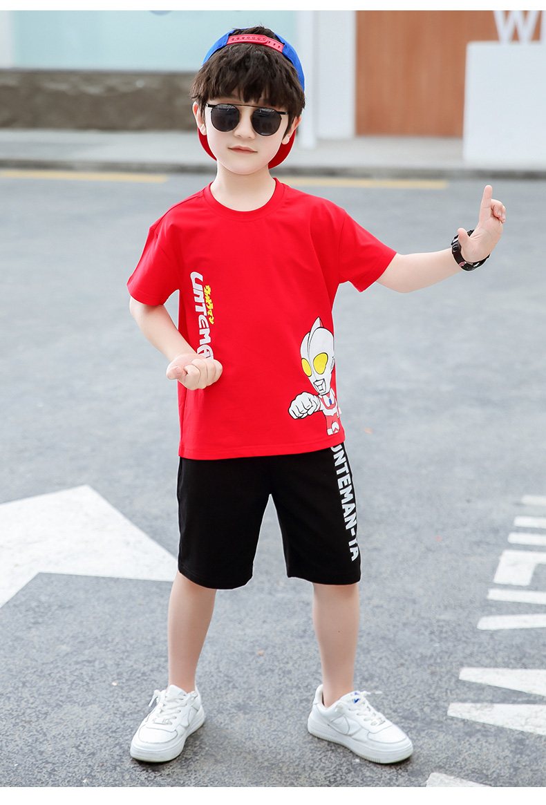 Đồ set baby boys, set clothing summer quality smooth cool, model Superman Gao for baby from 16 - 40kg