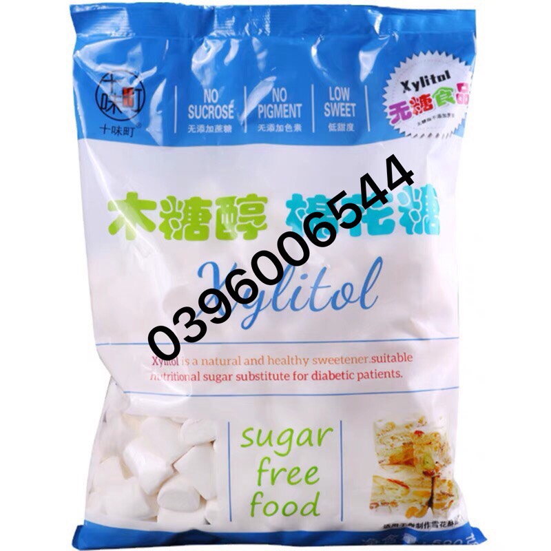 500g kẹo marshmallow đường xylitol