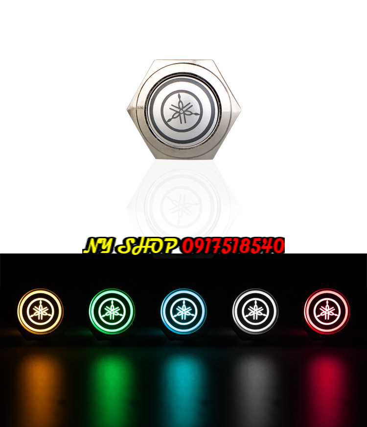 CÔNG TẮC LED LOGO ( HONDA, YAMAHA,MONTER,POWER) TẶNG KÈM JACK CẮM
