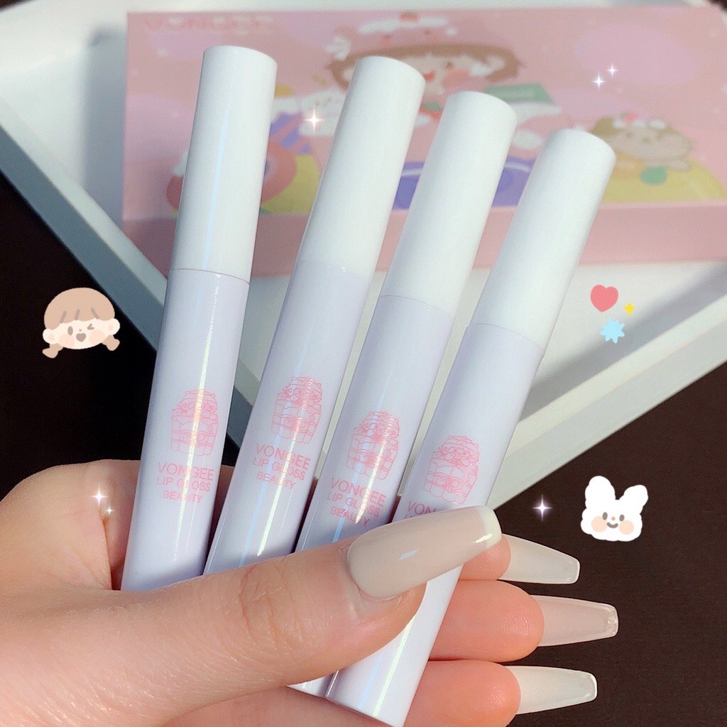 Set son 4 cây vongee nội địa trung | set son vongee chính hãng nội địa trung