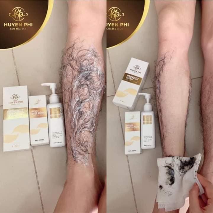 (Combo 1 kem tẩy lông tặng 1 serum triệt lông)Kem tẩy Lông Huyền Phi