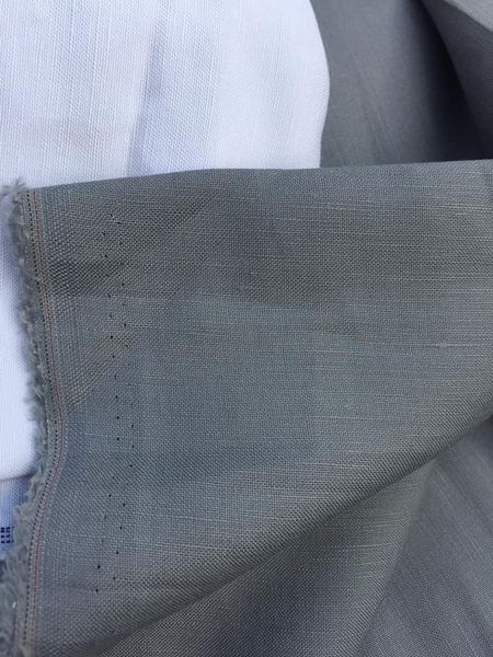 Vải linen ướt màu xám khói!
