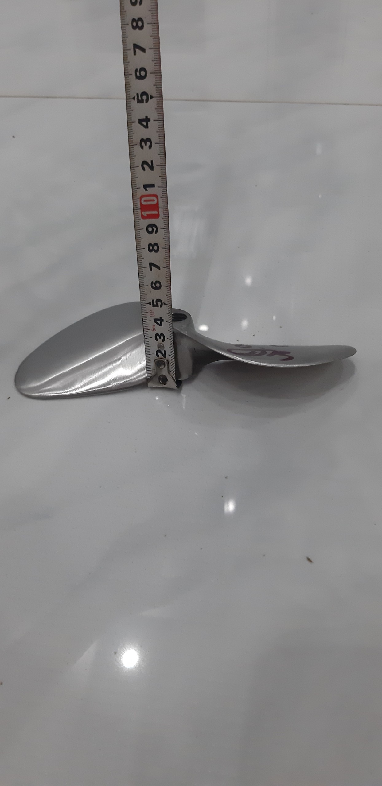 chân vịt inox 8hp (ngựa) máy cốt ngay gen 14mm