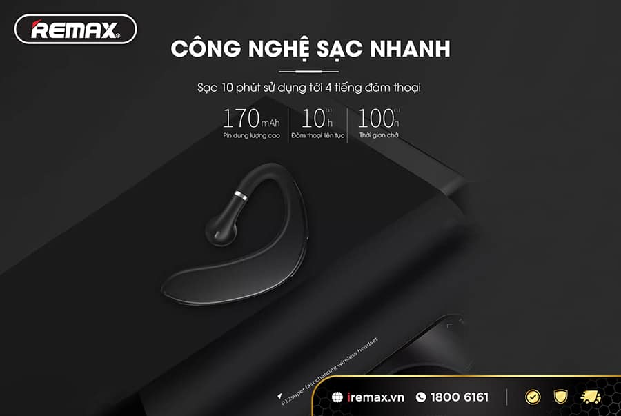 Tai nghe Bluetooth Remax WK P12