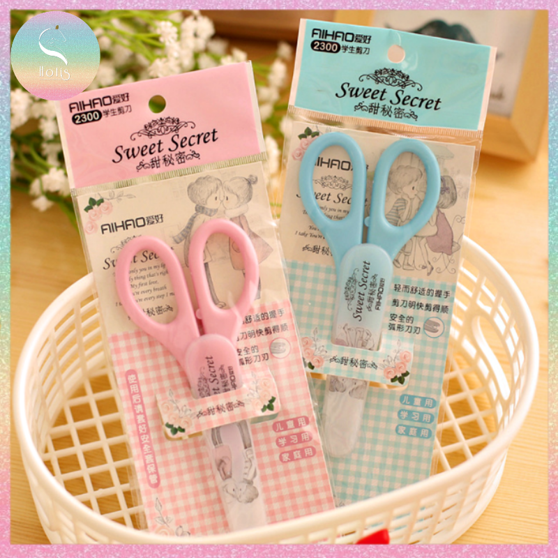 [HOTIS] Kéo cắt giấy mini siêu cute màu pastel - 13.8cm