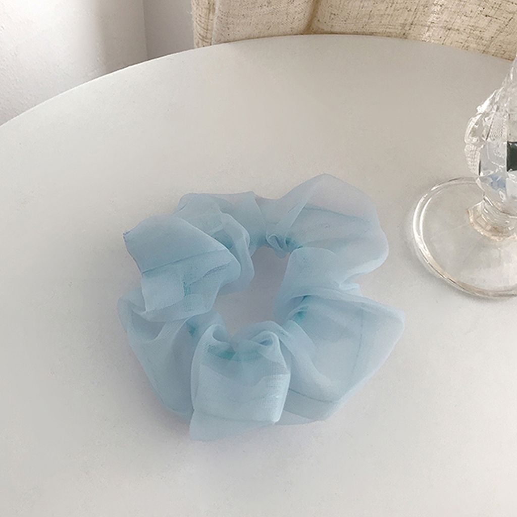 Dây cột tóc vải Scrunchies Trơn 5 màu pastel CT57
