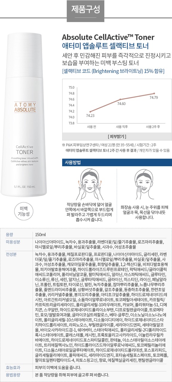 Atomy Absolute Cell Active Skincare Set
