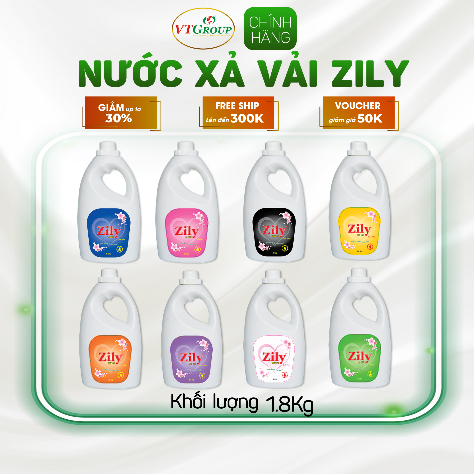 Nước Xả Vải Zily 1.8 kg