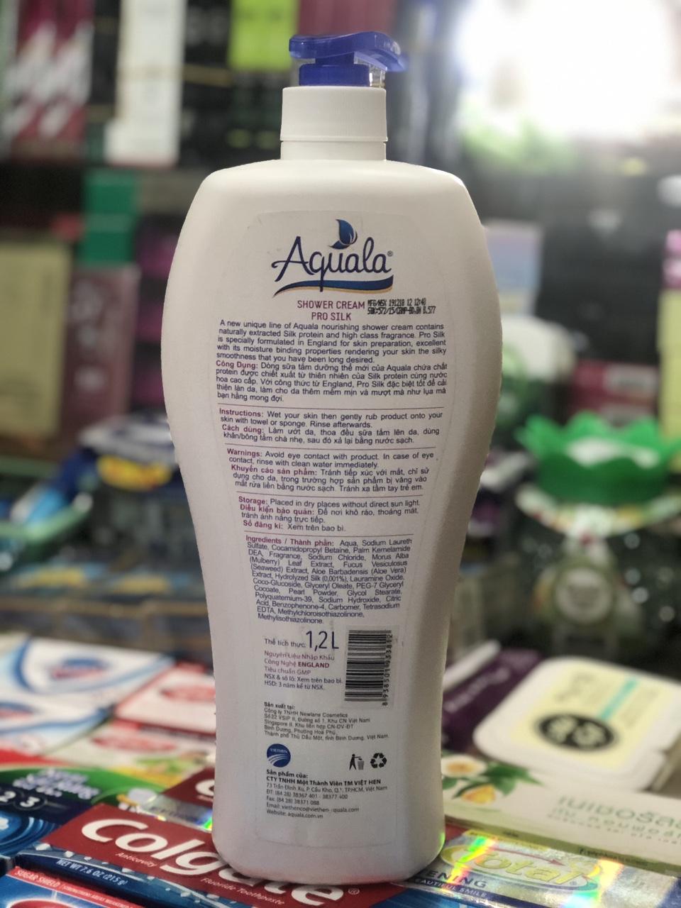 [HCM]SỮA TẮM DÊ AQUALA 1200ml ( 3 MÙI HƯƠNG)