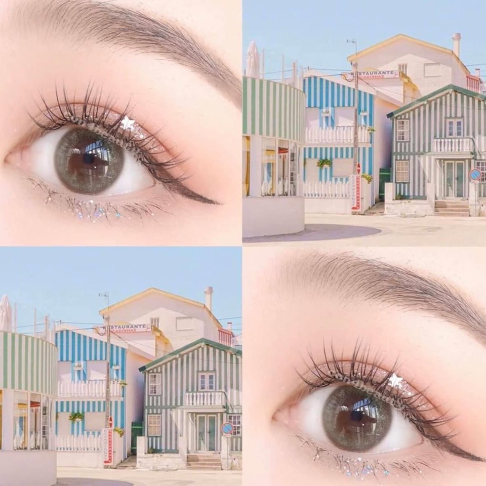 Contact Lens Gray Color + Case