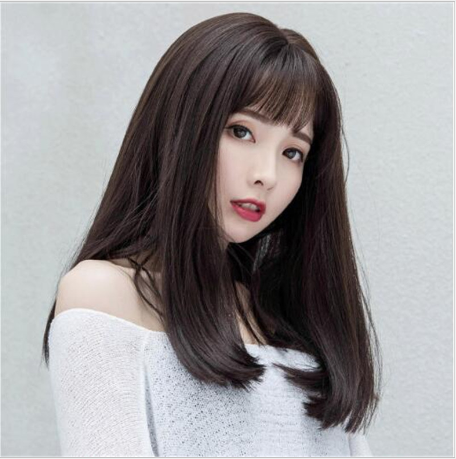 [TẶNG LƯỚI] Tóc giả nữ nguyên đầu cúp lửng 40cm - TG34