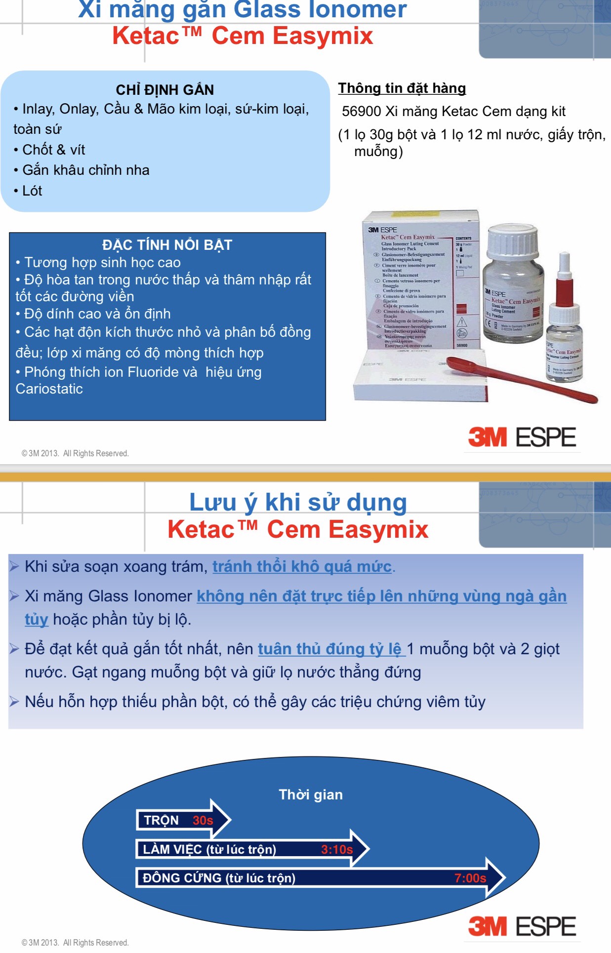 Xi măng gắn Ketac Cem Easymix 3M
