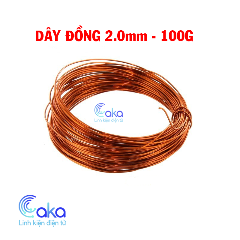Cuộn Dây đồng 2.0mm 100g bọc cách điện