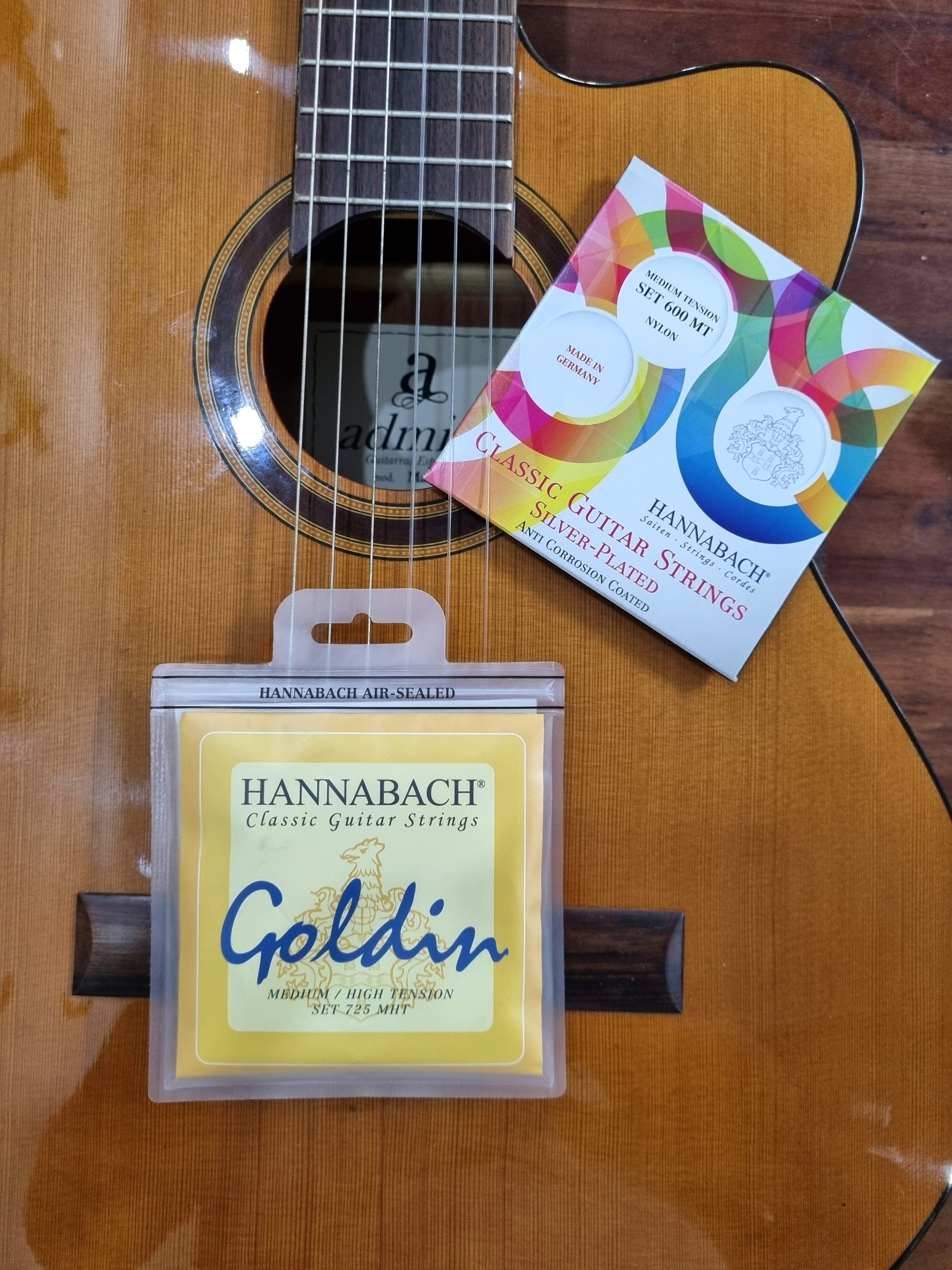 Dây Guitar Classic Hannabach 725 Goldin