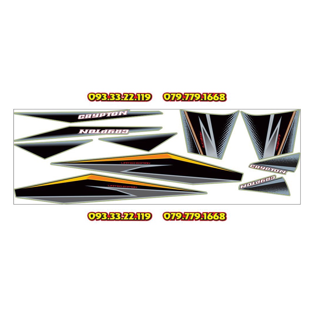 Tem Rời Ex Nhỏ 2006-2010 Dán Xe Xám Xi Măng