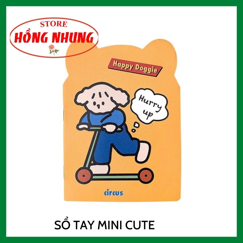 Sổ tay mini gấu, mèo, hoa cute dễ thương, shop giao ngẫu nhiên.