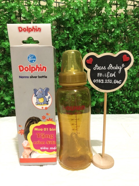 Bình Sữa Nano Silver Dolphin 160Ml/260Ml