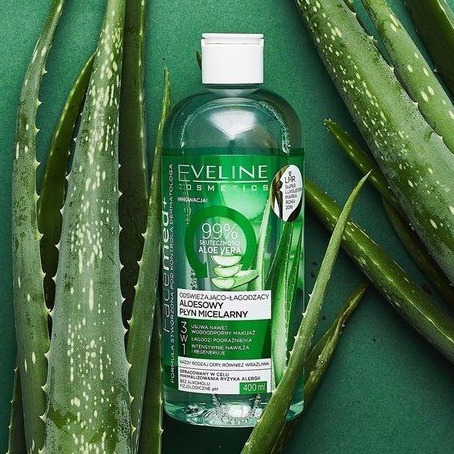 [HCM]Nước tẩy trang Eveline lô hội 400ml