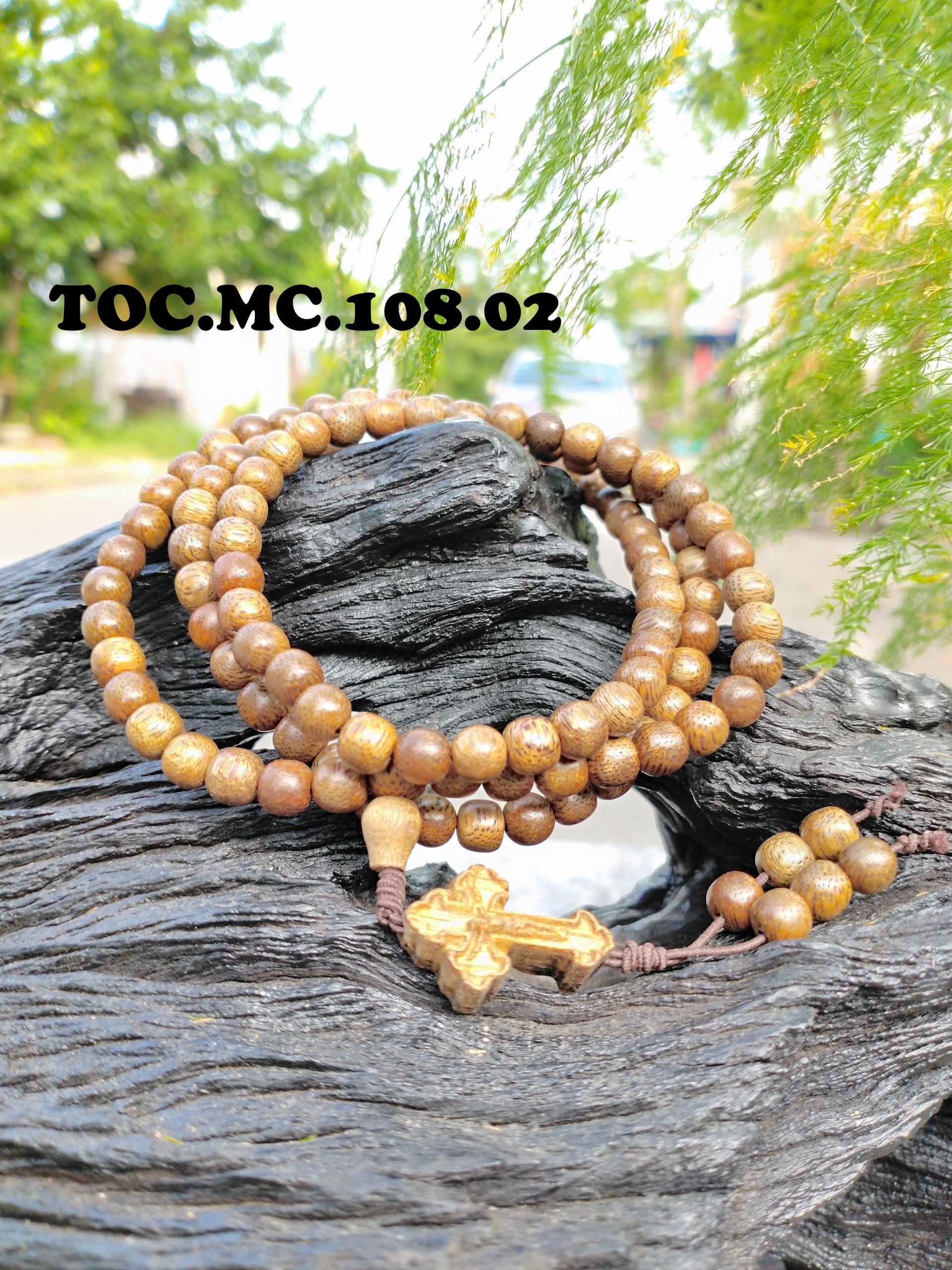 Chuổi hạt mân côi trầm hương 108 hạt