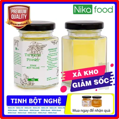 Nikafood Tinh bột nghệ vàng 100gr kèm quà tặng mật ong/phấn hoa