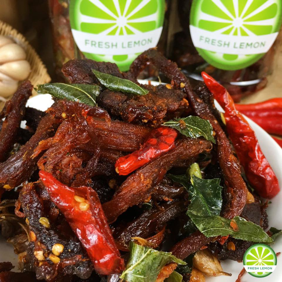 [HCM]500gr Khô Bò Đập Lá Chanh