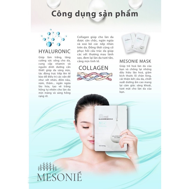 Mặt nạ dưỡng da cấp ẩm collagen Mesonie Hàn Quốc