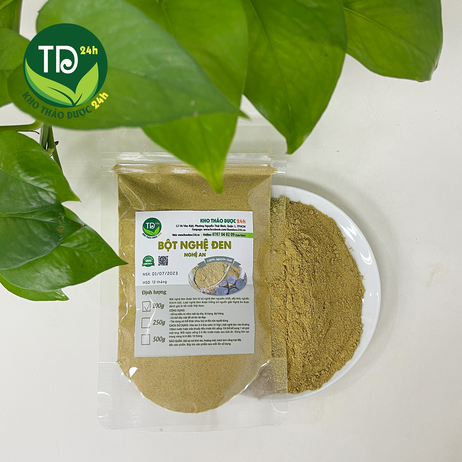 [1 kg] Bột nghệ đen Nghệ An nguyên chất 100%, giảm viêm loét dạ dày, hỗ trợ giảm cân hiệu quả, ngừa u.ng th.ư, đắp mặt, đẹp da, 100% thiên nhiên | Kho thảo dược 24h