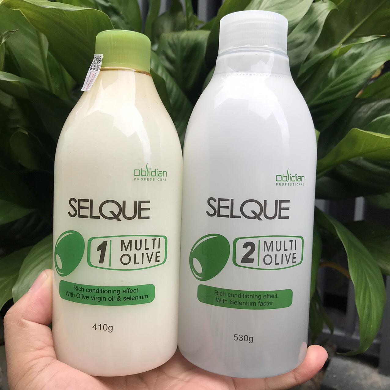 Thuốc uốn tóc Olive Selque Obsidian cao cấp 410g/530g