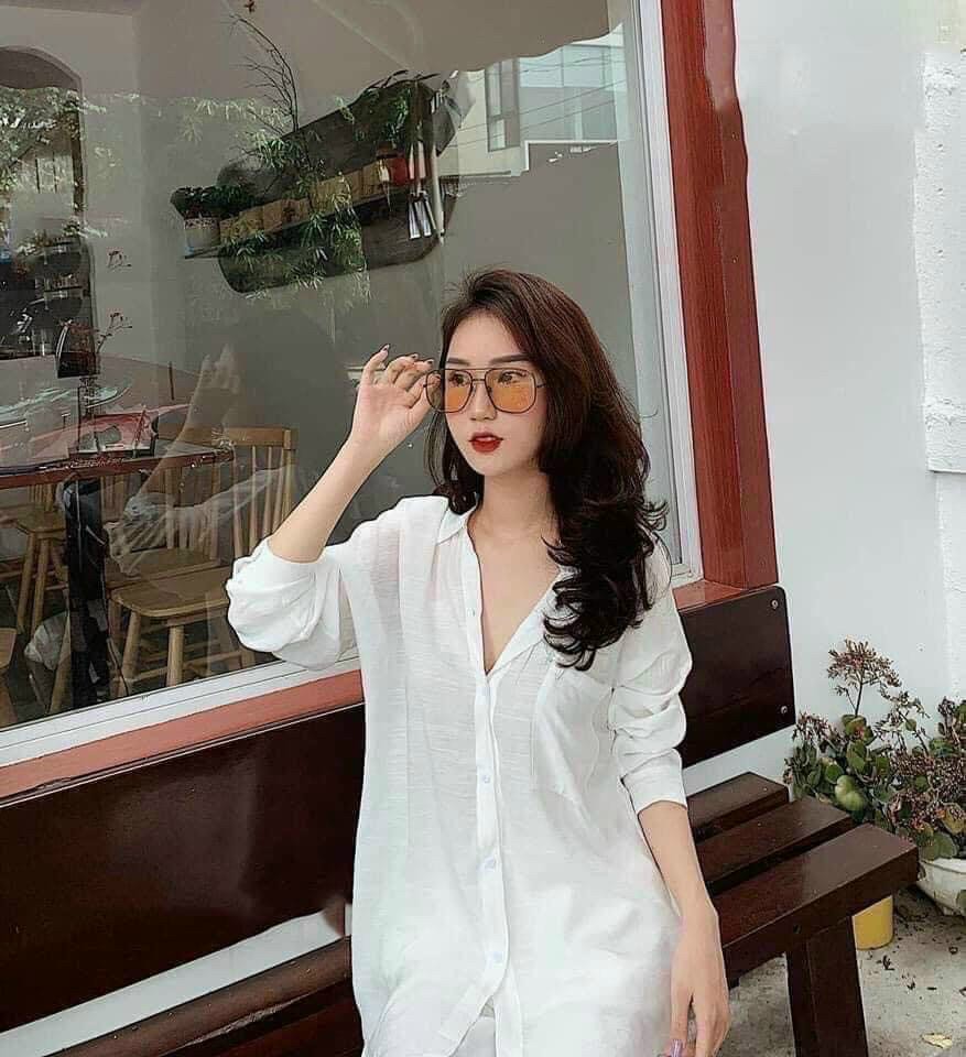 Áo sơ mi kiểu nữ tay dài cổ bẻ thời trang mới Av0141