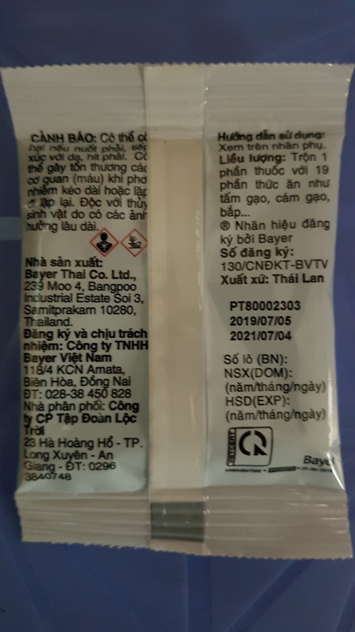 THUỐC DIỆT CHUỘT RACUMIN