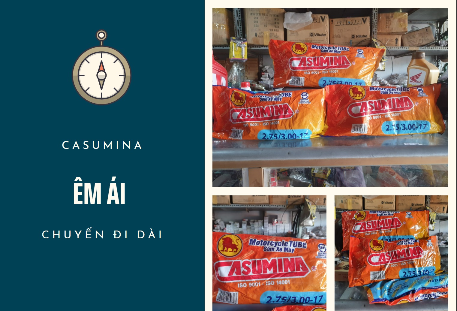 Ruột (xăm) Casumina 2.75/3.00-17