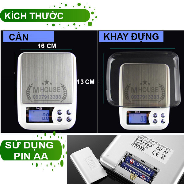 Table TopScale. Kitchen Scale, Digital Weight Scale Measuring 0.1g/2kg