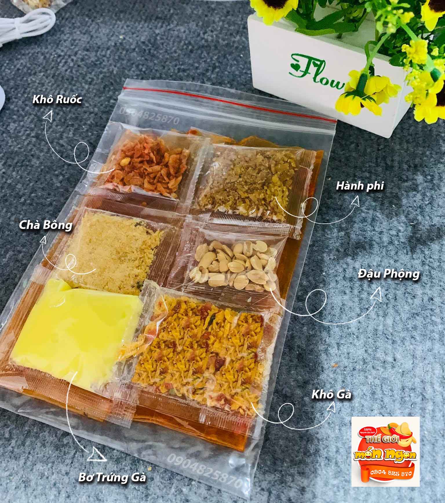 1 BỊCH - BÁNH TRÁNG BƠ 5 VỊ