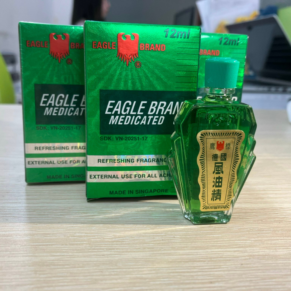 (12ml) Dầu xanh con ó Eagle Brand nhập khẩu Singapore