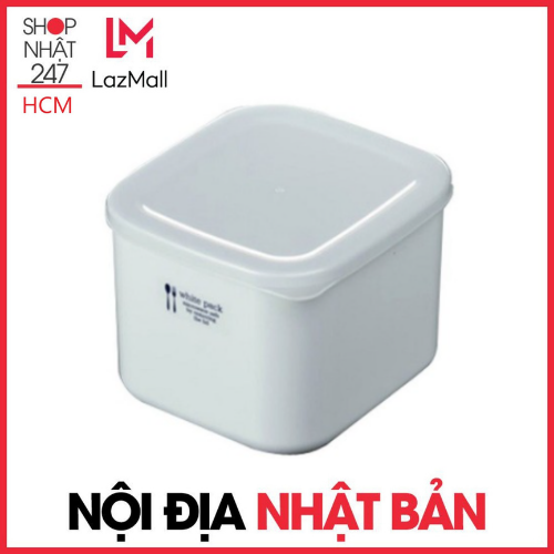 Hộp nhựa đựng thực phẩm white pack sanada 1l hàng nhật
