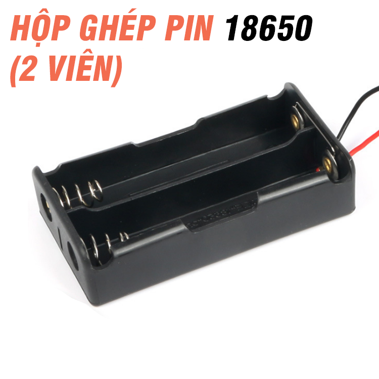 Đế ghép 2/3/4 pin 3.7v 18650 mắc nối tiếp có đầu dây ra