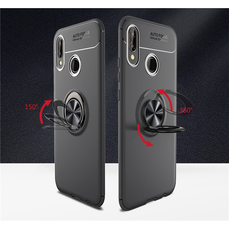 Ốp Lưng Auto Focus Xiaomi Redmi Note 7, Note 7 Pro Cao Su Bracket Iring