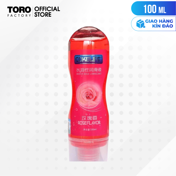 [Chai 100ml] Gel bôi trơn massage hương hoa hồng - Coke-life Hồng | TORO FACTORY