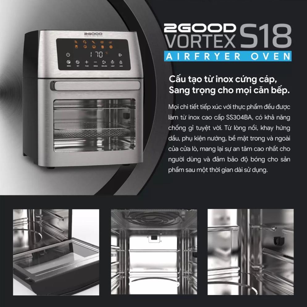 Nồi chiên không dầu 2Good Vortex S18