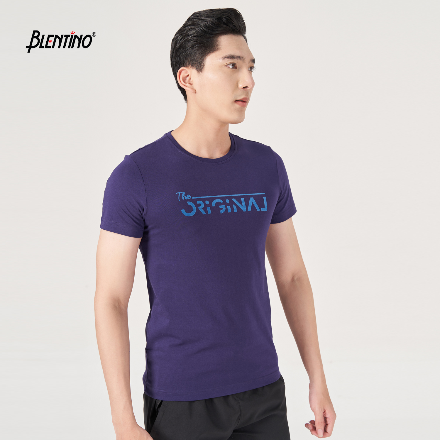 Blentino áo thun in hình cổ tròn Ts20203