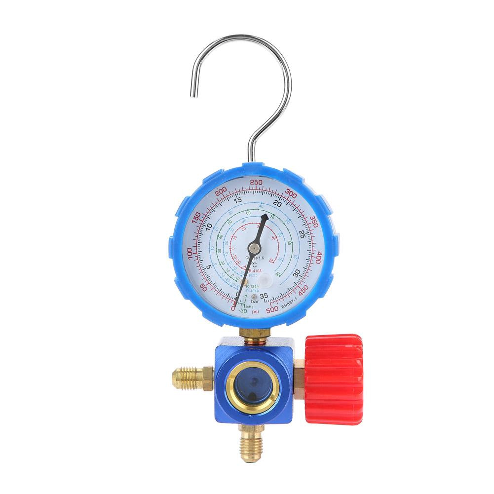 Đồng hồ đơn nạp gas dùng cho r134 r22 r32 r410 hàng nội địa trung loại tốt máy đo đa dạng đơn van 3 chiều r134a / r22