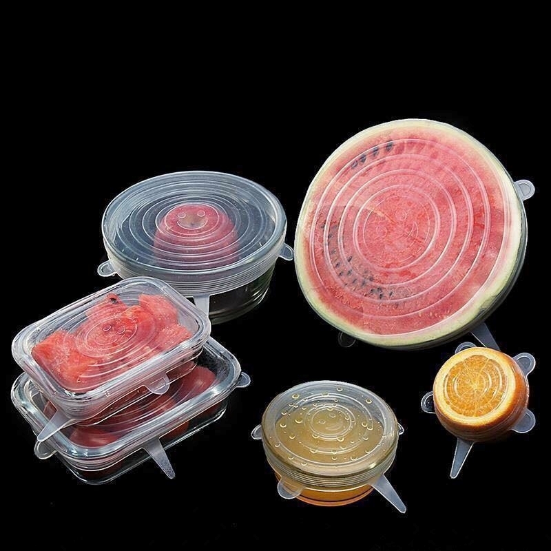 [HCM]BỘ 6 NẮP ĐẬY SILICON ĐA NĂNG