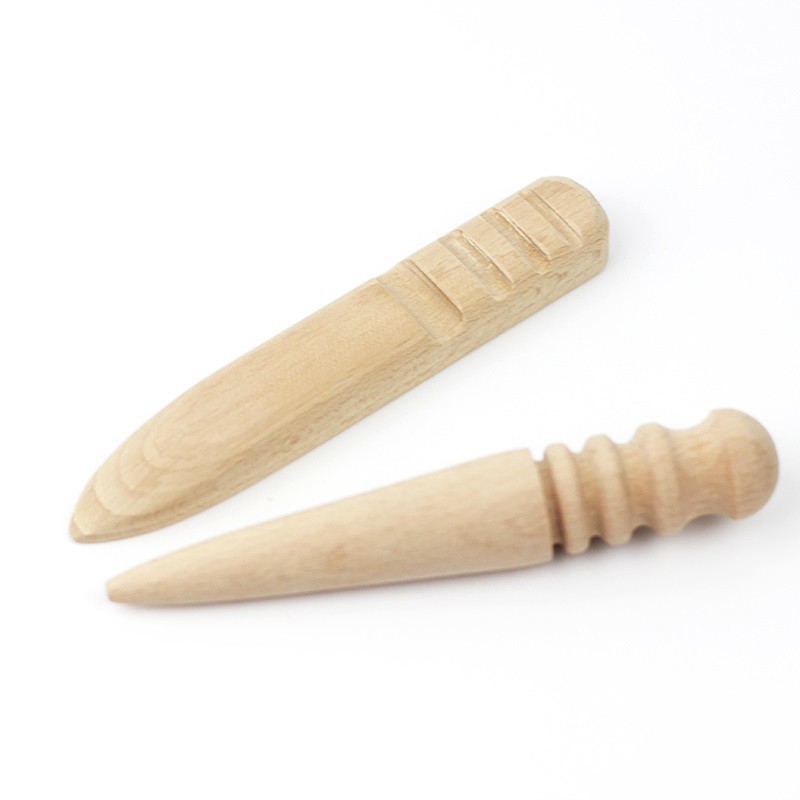 gỗ đánh cạnh da thủ công - dụng cụ làm đồ da handmade
