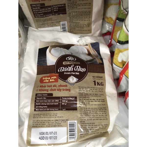 BỘT BÁNH BAO ORO TRỘN SẴN 1Kg