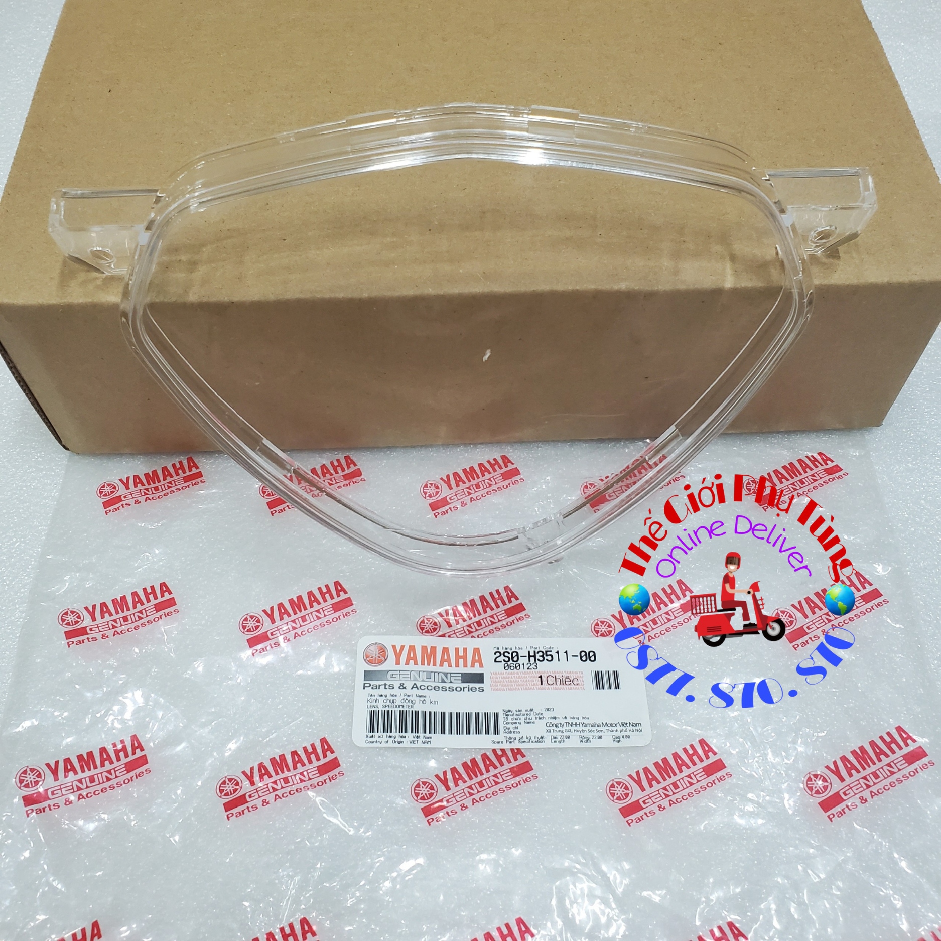 Mica - mặt kính đồng hồ jupiter gravita, mx zin yamaha vn - 2s0-h3511-00