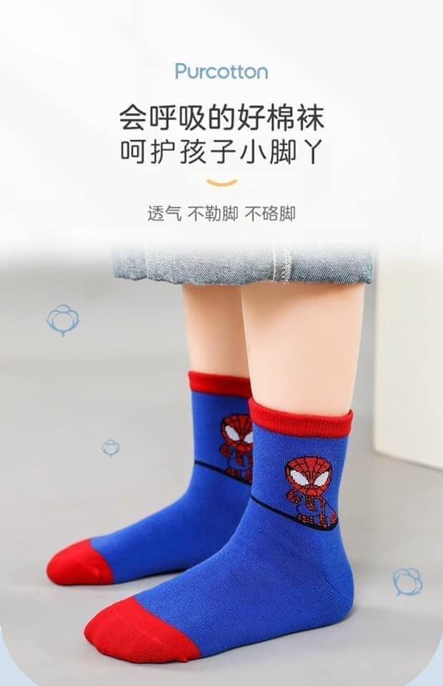Set 10 đôi tất người nhện