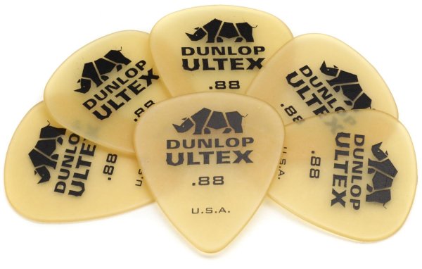 Pick gảy đàn Guitar Dunlop Ultex 421R Tê Giác Vàng đủ cỡ Chính Hãng